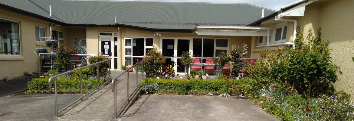 Wyndham and Districts Community Rest Home entrance.