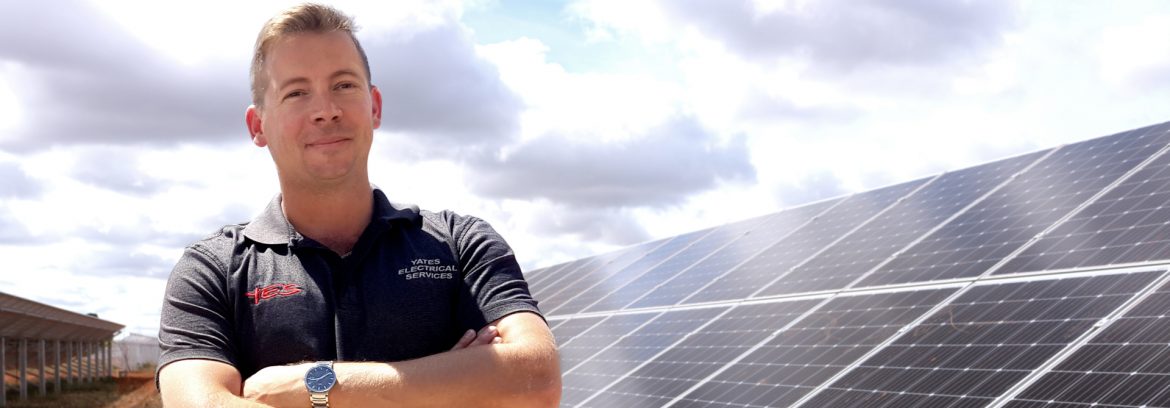 Yates Electrical Services (YES) Mark in a Solar Farm