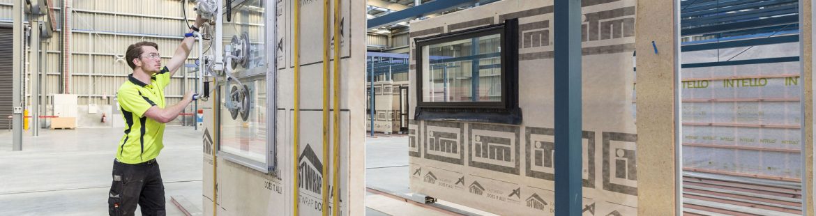 PrefabNZ working in warehouse