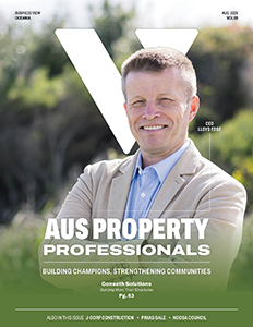August issue cover of Business View Oceania